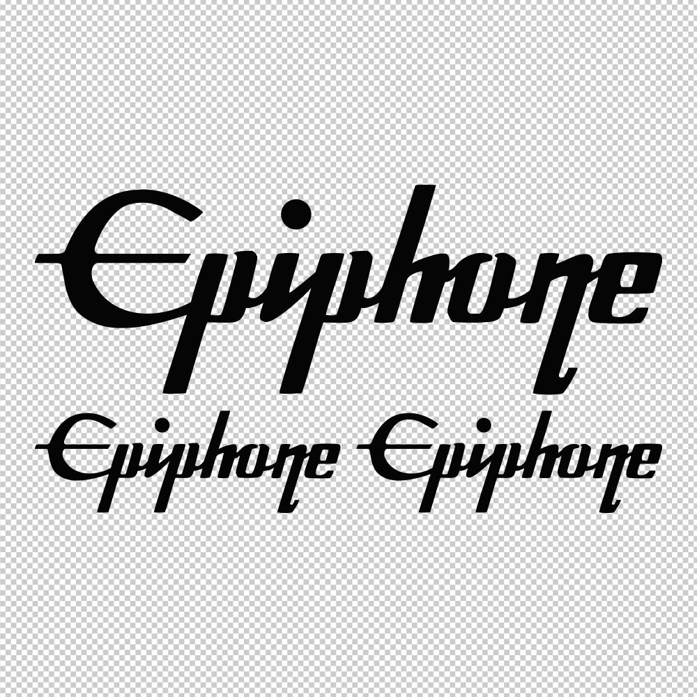 epiphone black stickers