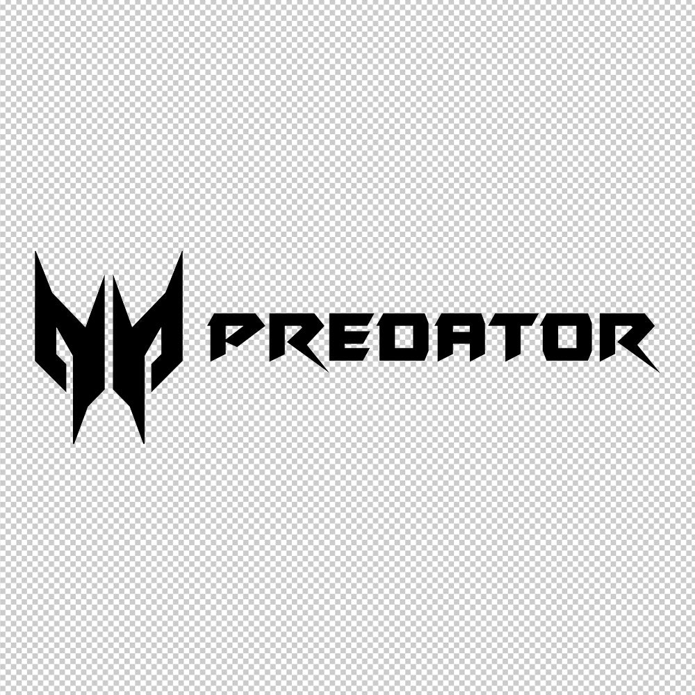 Acer Predator Sticker Decals (die cut not printed)