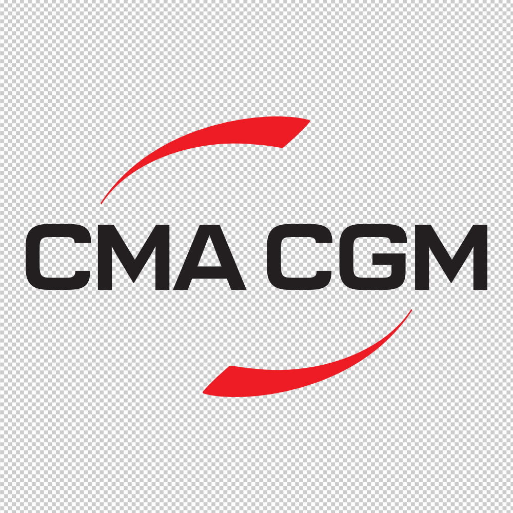CMA CGM Sticker Decals (die cut not printed) dual colors