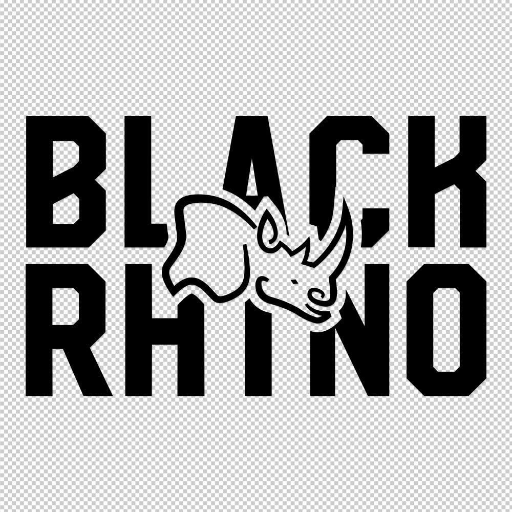 Black Rhino | Sticker Decals (not printed)