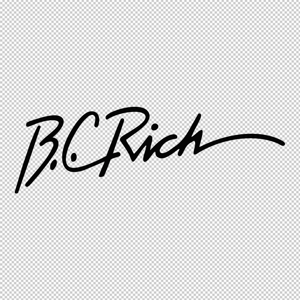 BC Rich Sticker Decals (die cut not printed)