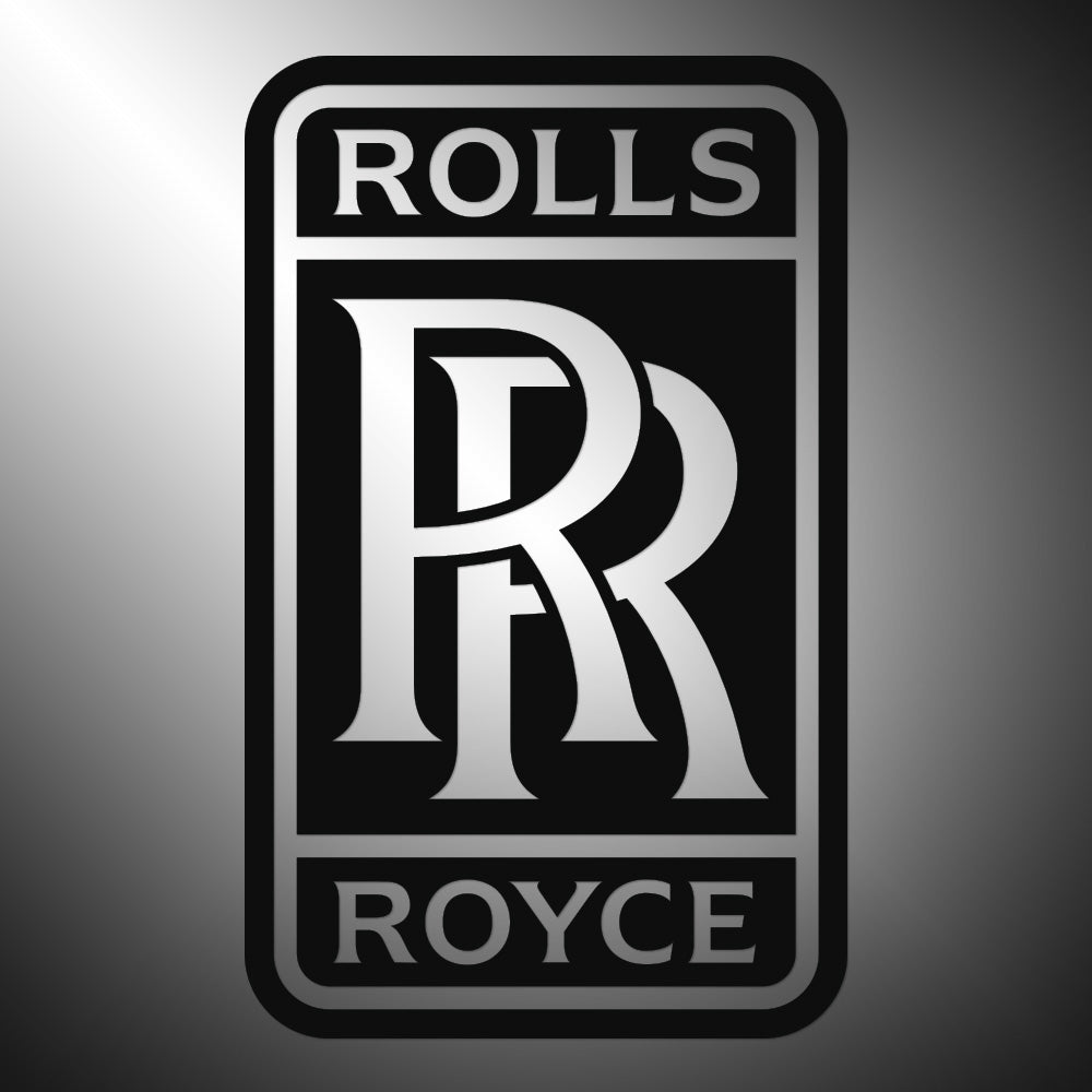 Rolls Royce Sticker Decals 8" high Large (not printed)