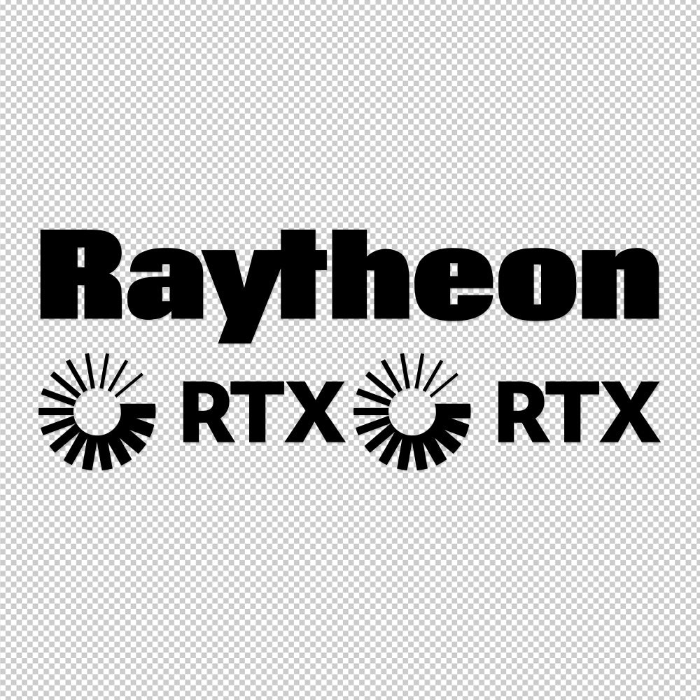3X Raytheon RTX Sticker Decals (not printed)