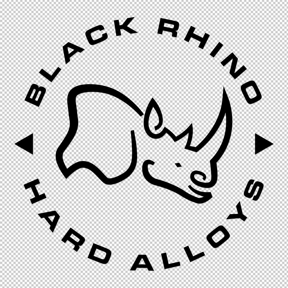 Black Rhino Circle | Sticker Decals (not printed)