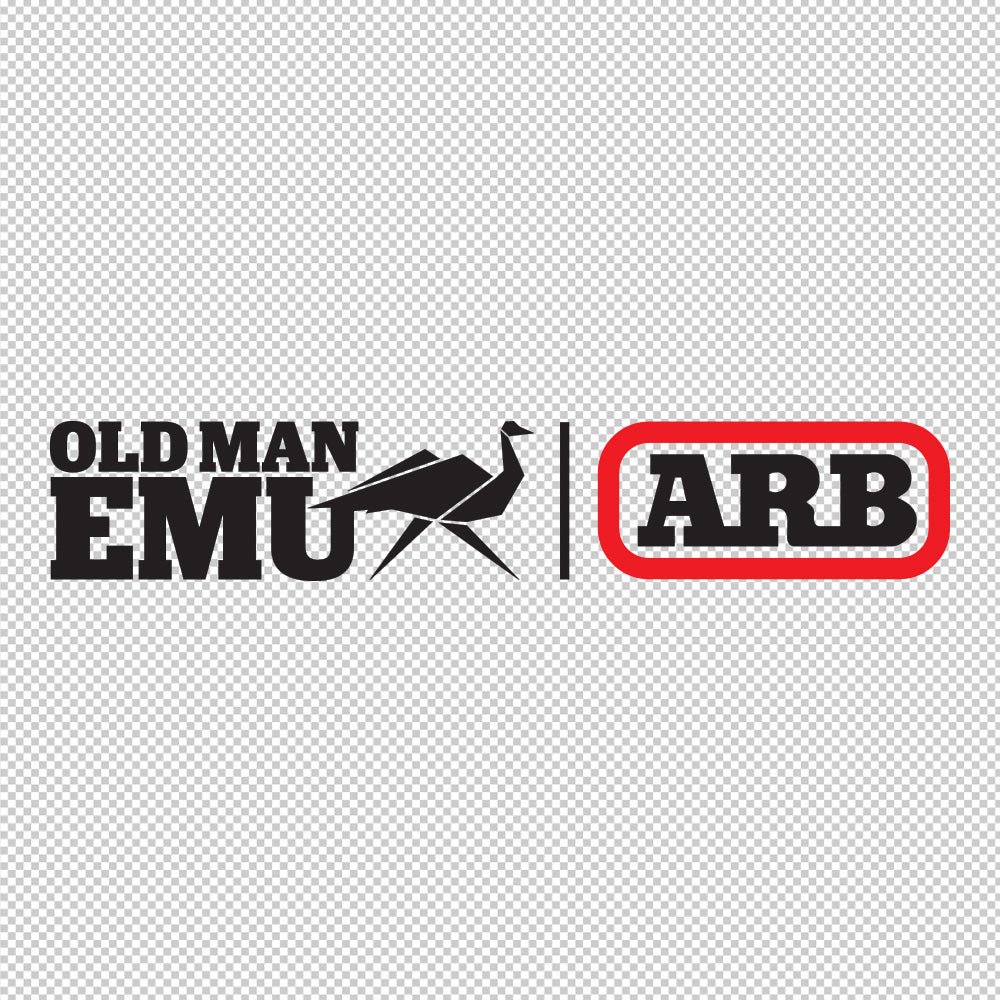 Old Man EMU ARB Sticker Decals (die cut not printed) dual colors