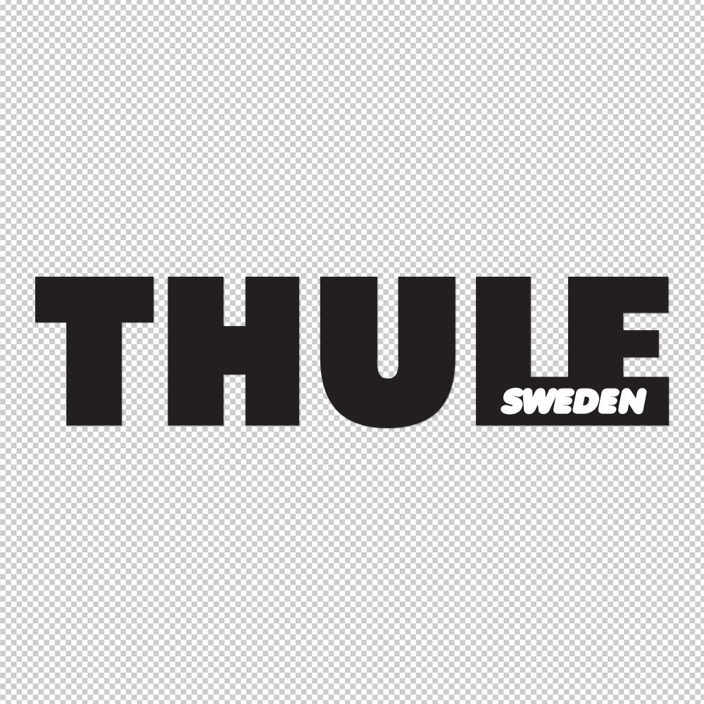 Thule Sweden Sticker Decal (not printed) dual color