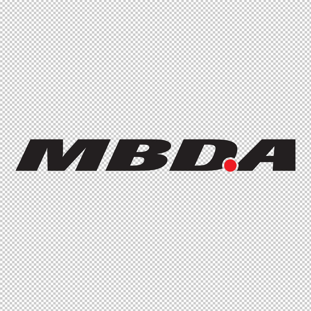 MBDA Defense Sticker Decals (die cut not printed) dual colors