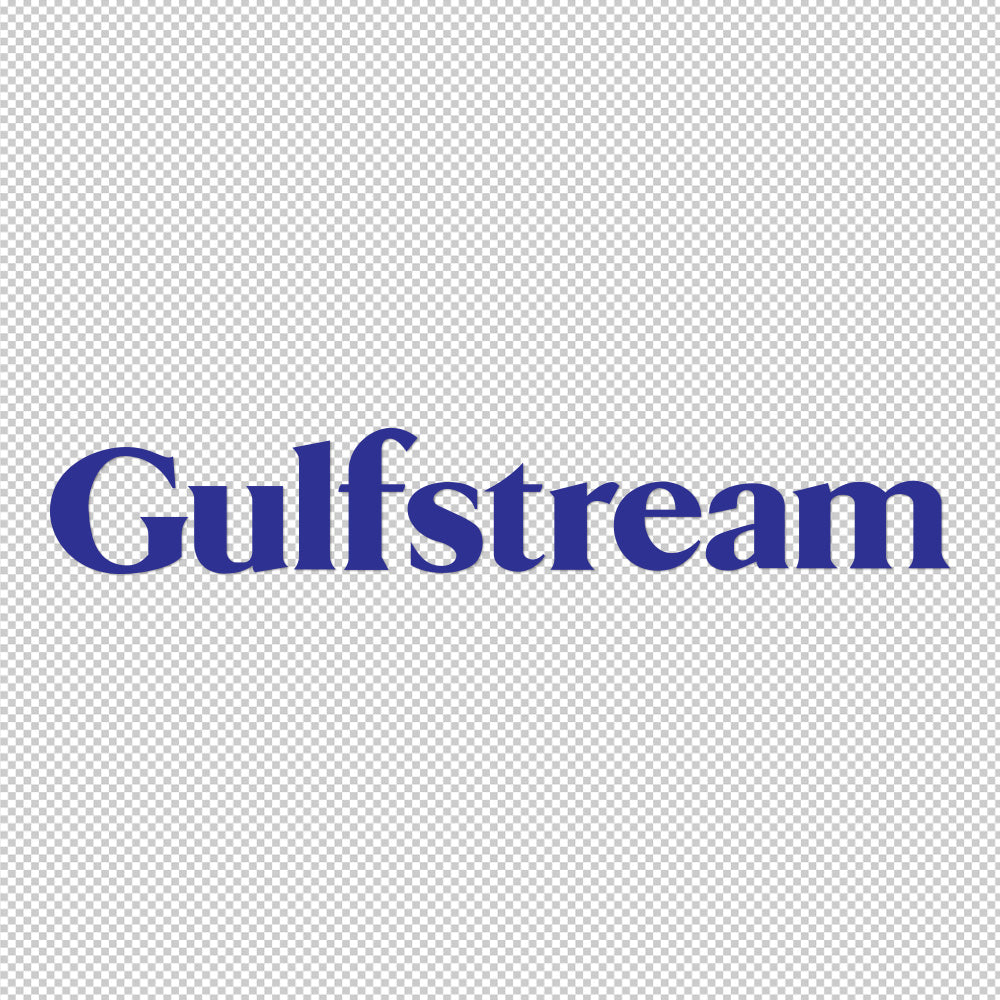 Gulfstream Sticker Decals (die cut not printed)