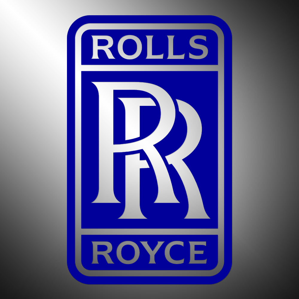 Rolls Royce Sticker Decals 8" high Large (not printed)