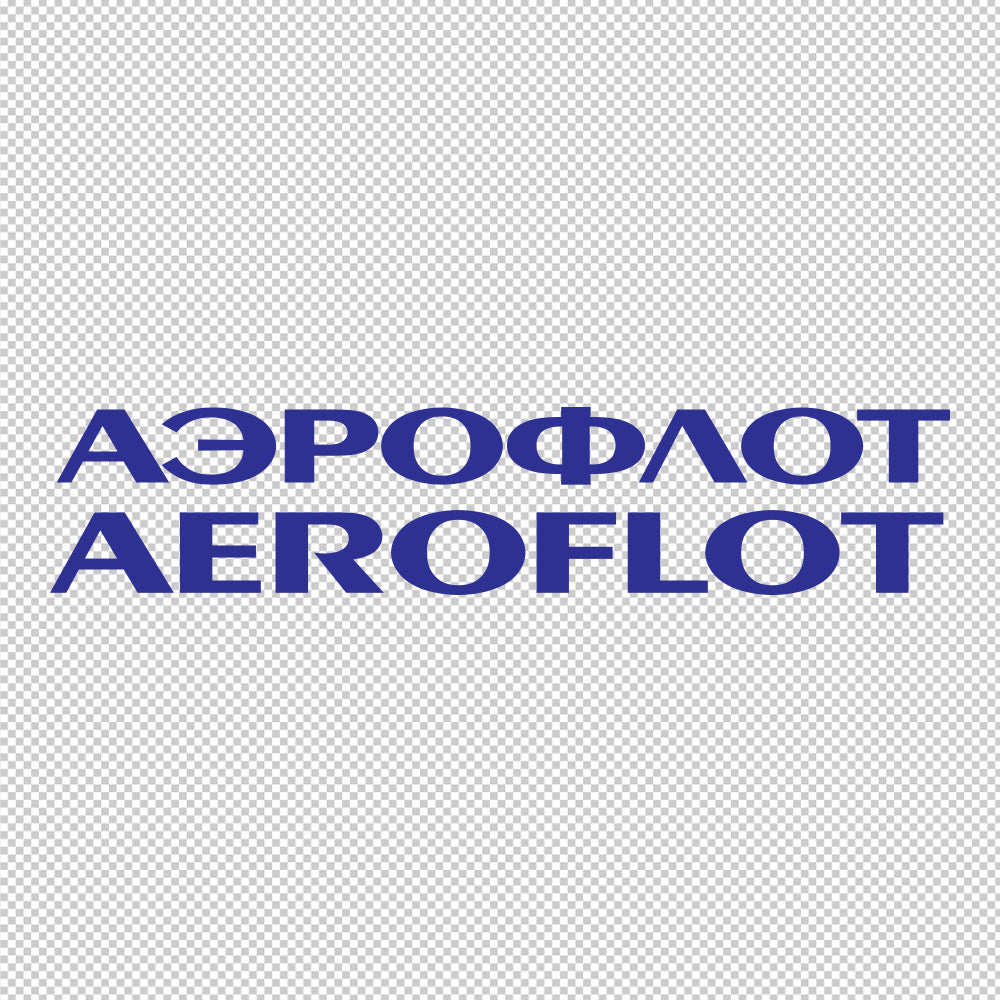 Aeroflot Sticker Decals (die cut not printed)