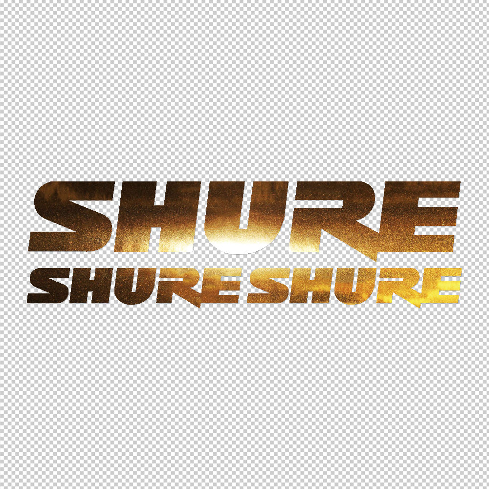 Shure 3X Sticker Decals (not printed)