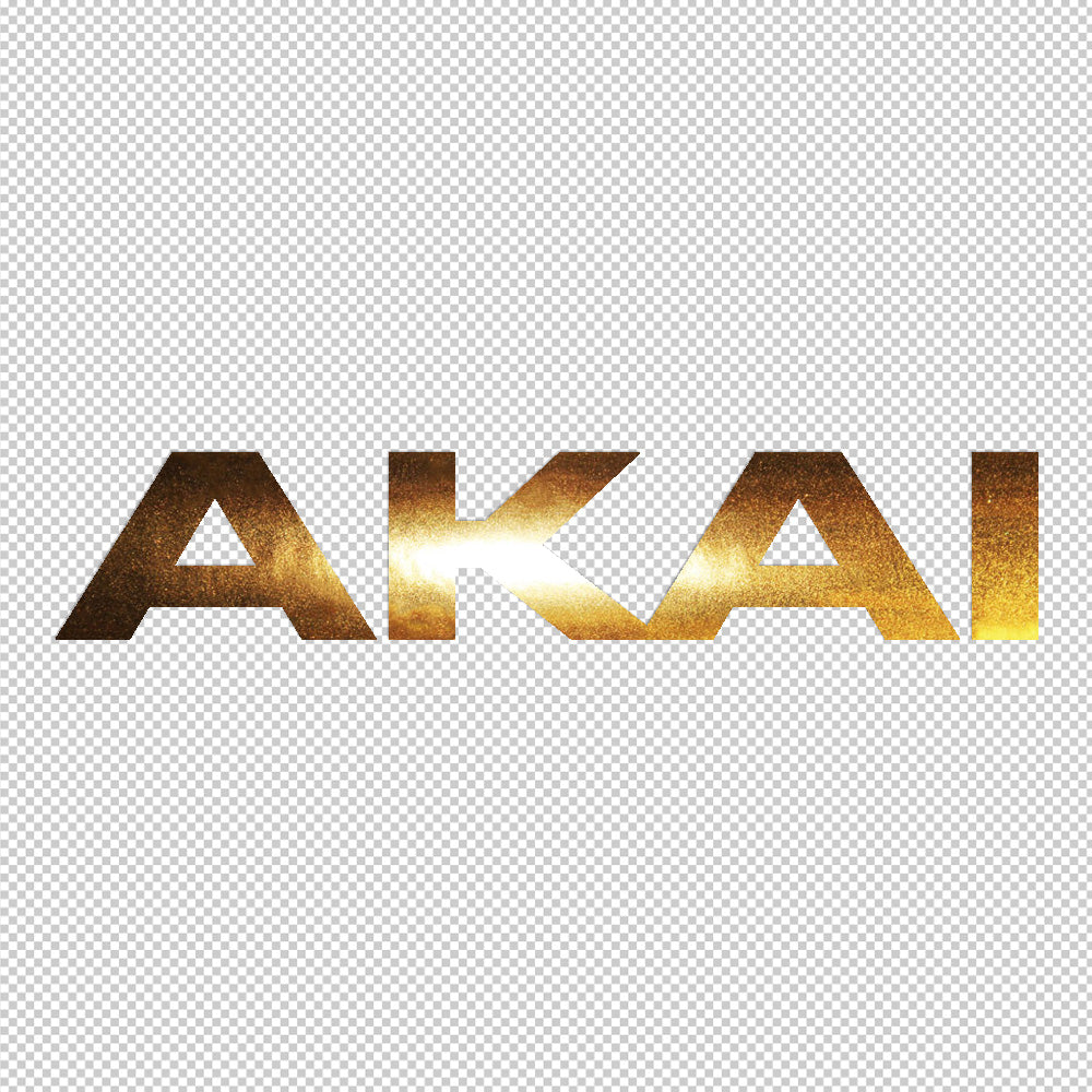 akai sterio sticker emblem