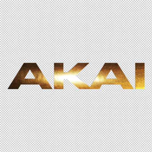 akai sterio sticker emblem