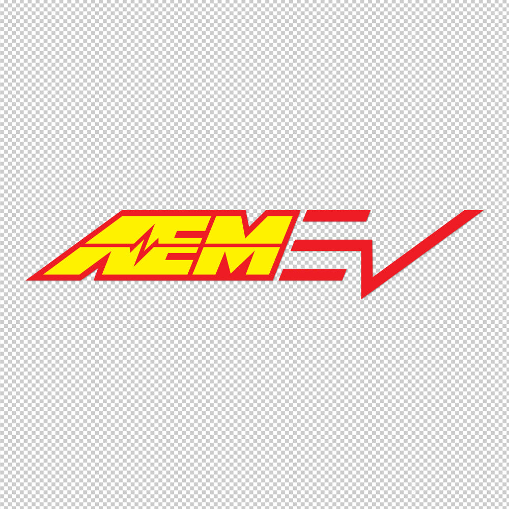 AEM EV Sticker Decals (not printed) dual color