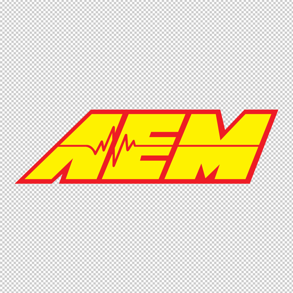 AEM Sticker Decals (not printed) dual color