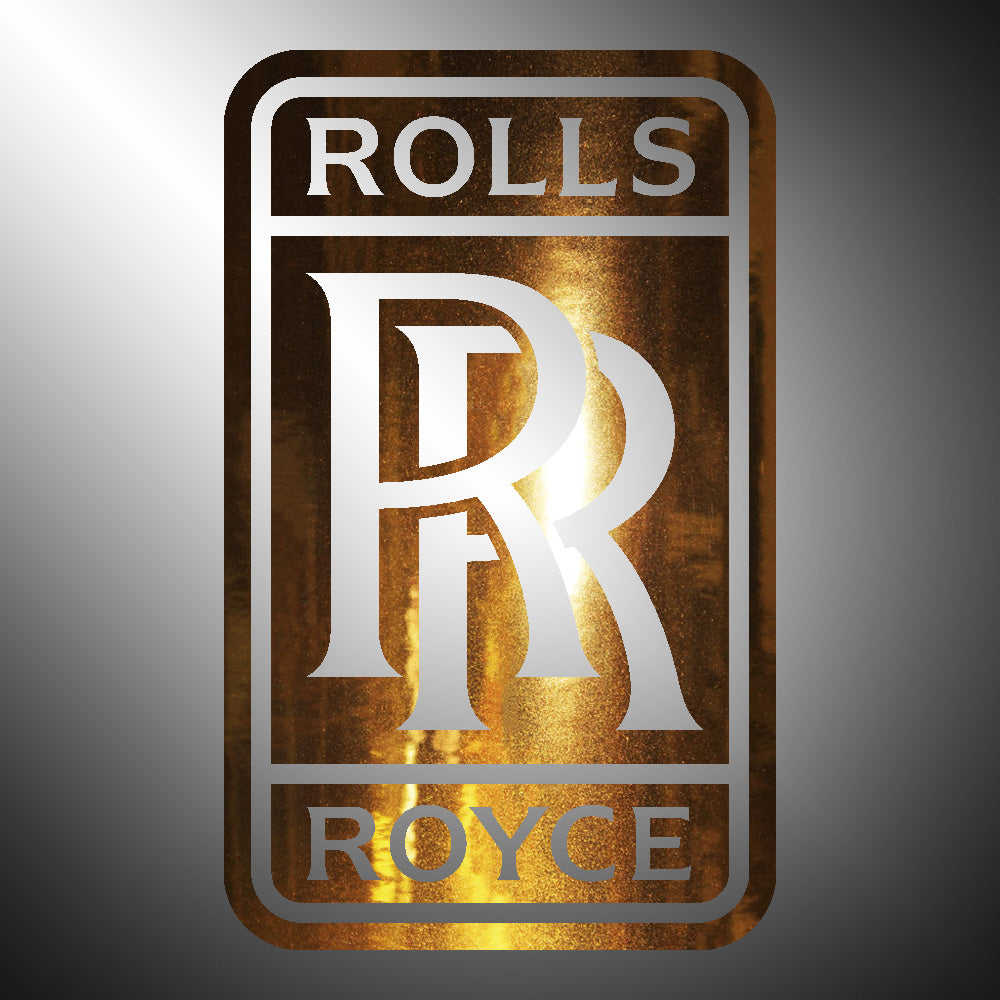 Rolls Royce Sticker Decals 8" high Large (not printed)