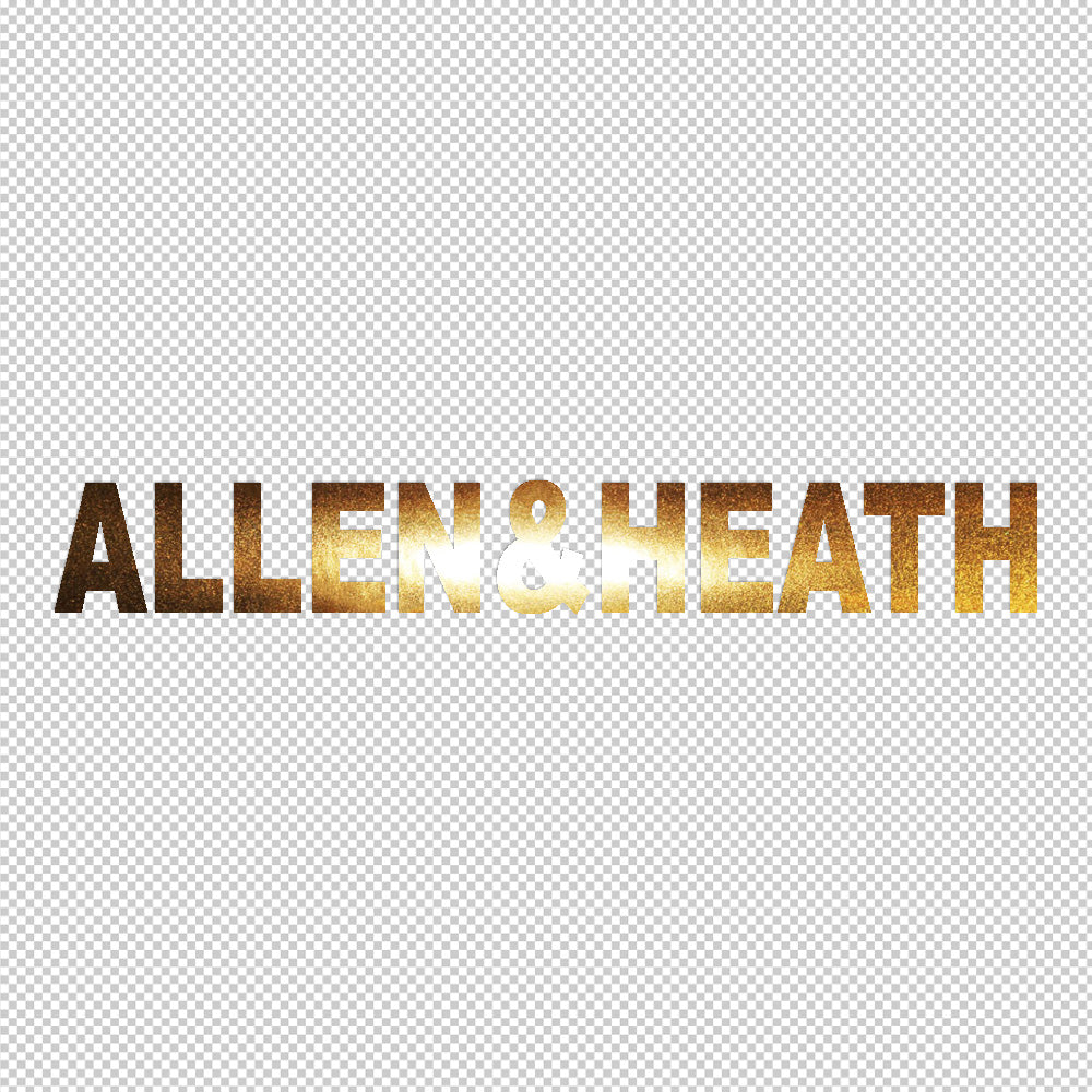 Allen & Heath Sticker Decals (die cut not printed)