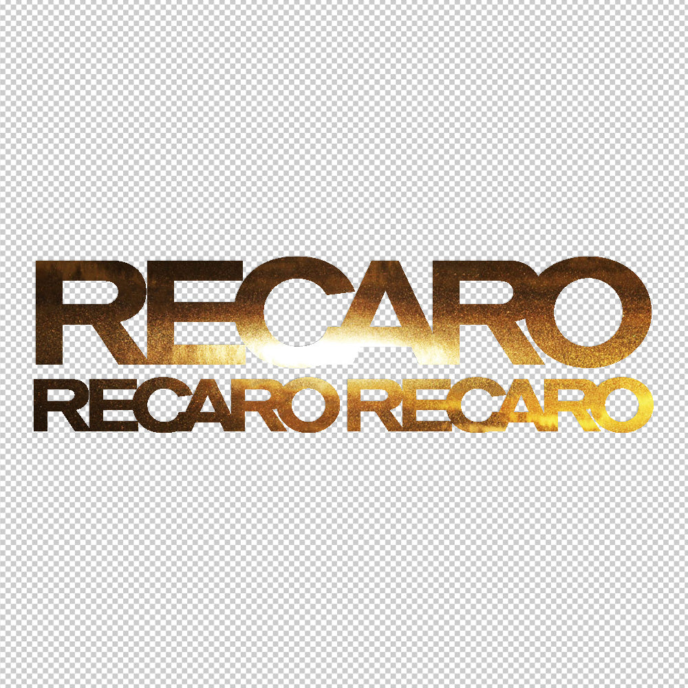 Recaro Sticker Decals (not printed)
