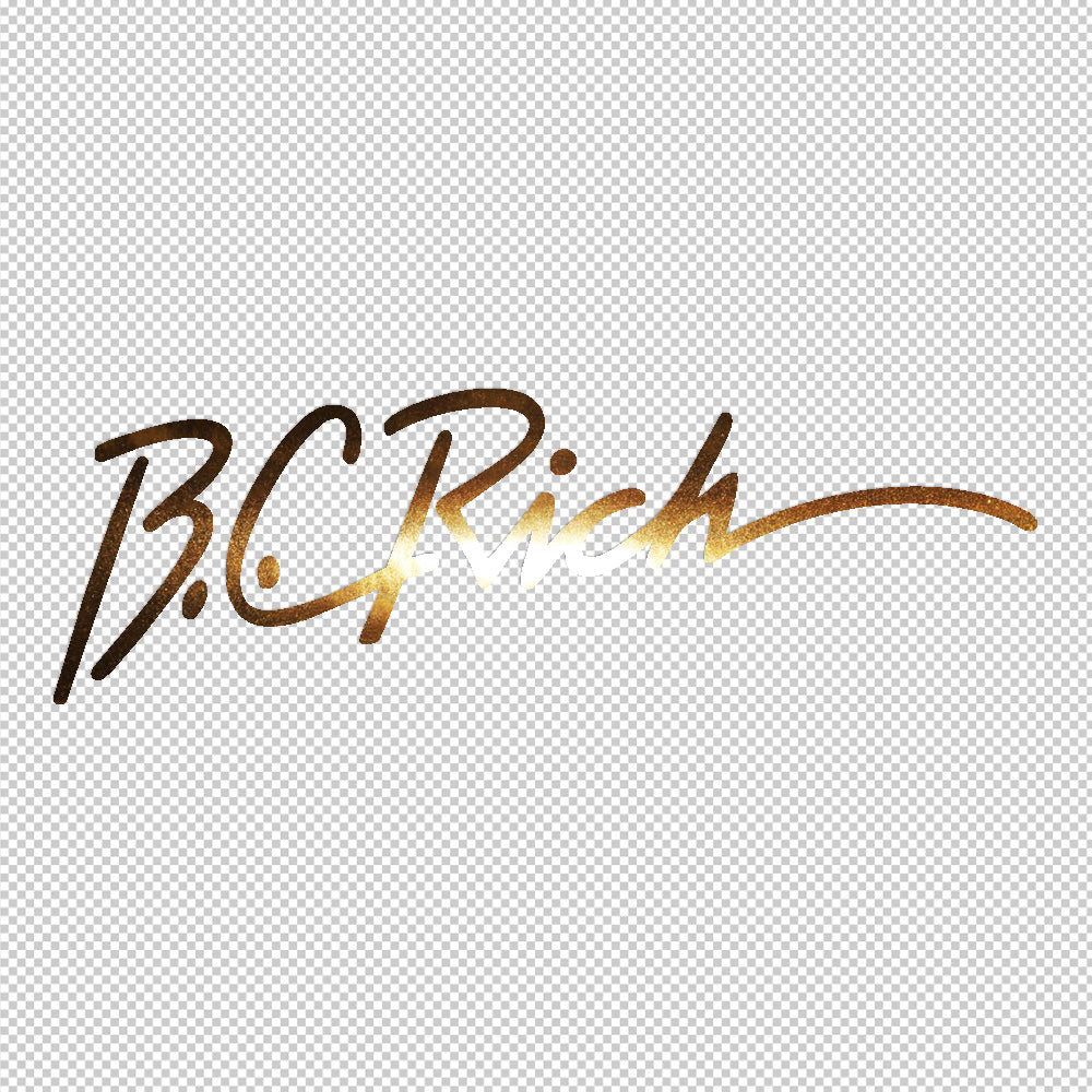BC Rich Sticker Decals (die cut not printed)