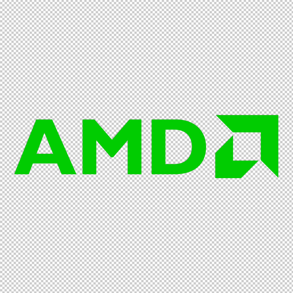 AMD Sticker Decals (die cut not printed)