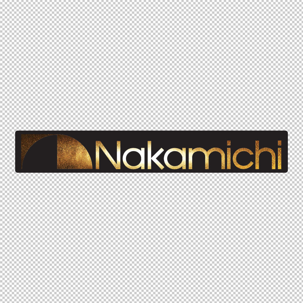 Nakamichi Sticker Decals (not printed) dual color