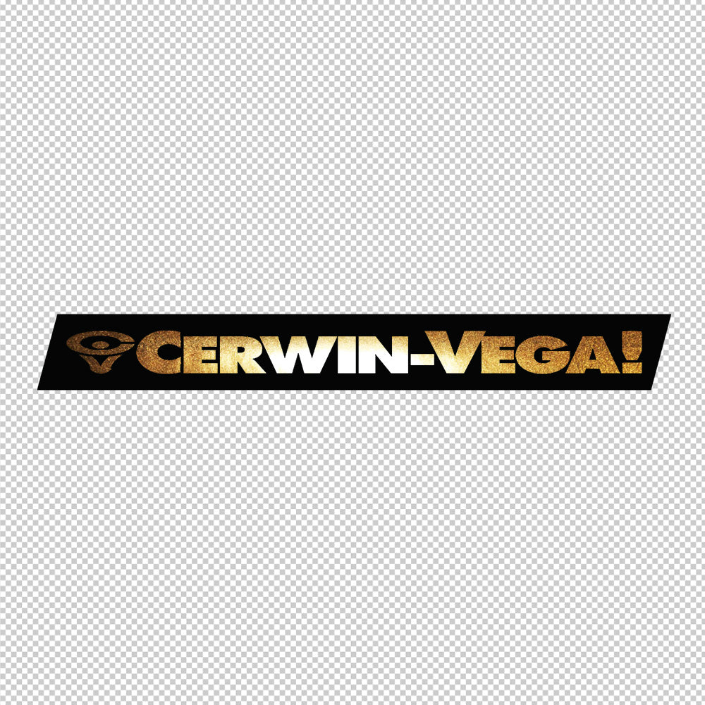 Cerwin Vega Sticker Decals (not printed) dual color