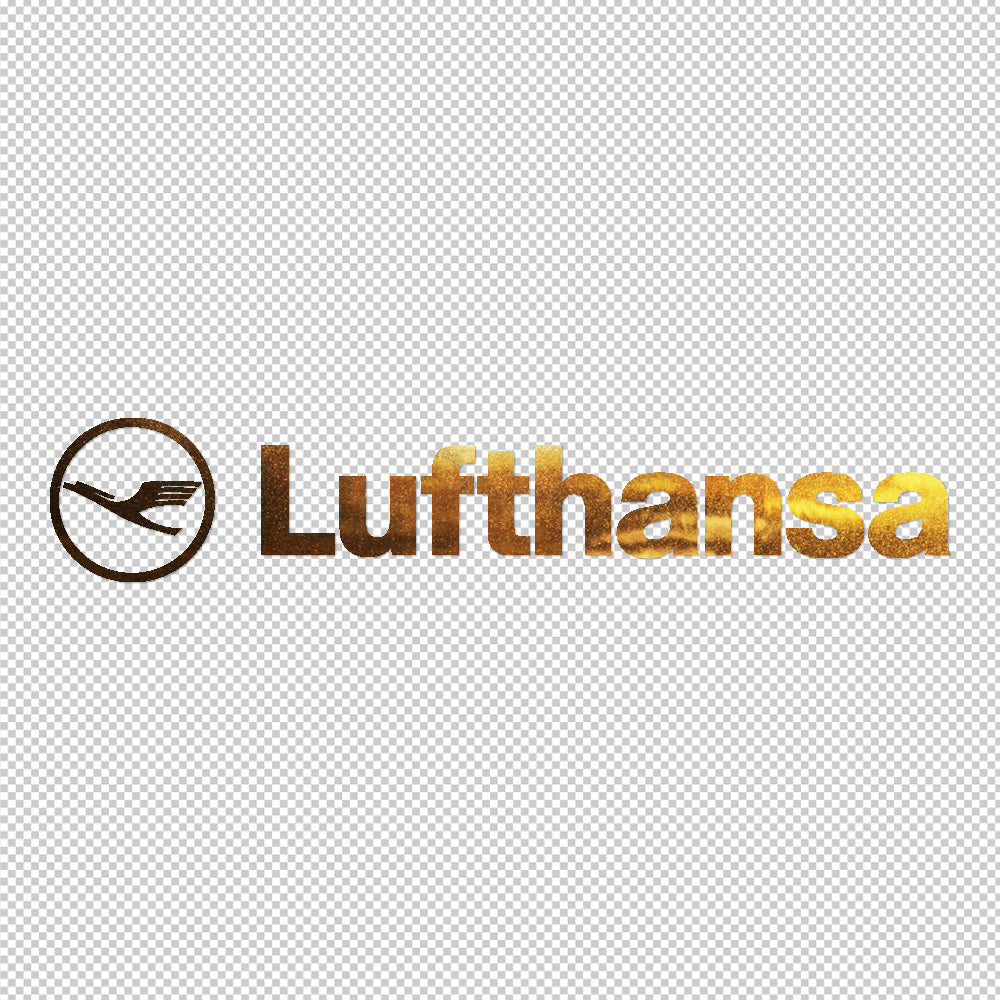 Lufthansa Airlines Sticker Decals (die cut not printed)