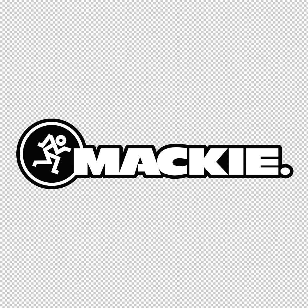Mackie Sticker Decals (not printed) dual color