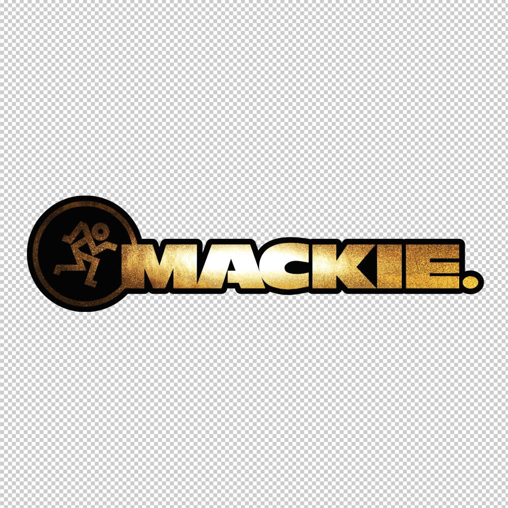 Mackie Sticker Decals (not printed) dual color