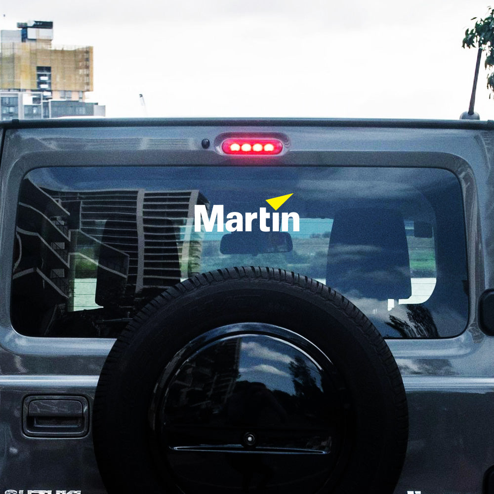 Martin Hartmann Sticker Decals (die cut not printed) dual colors