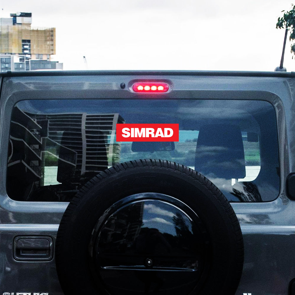 Simrad 3X Sticker Decals (not printed) dual colors die-cut