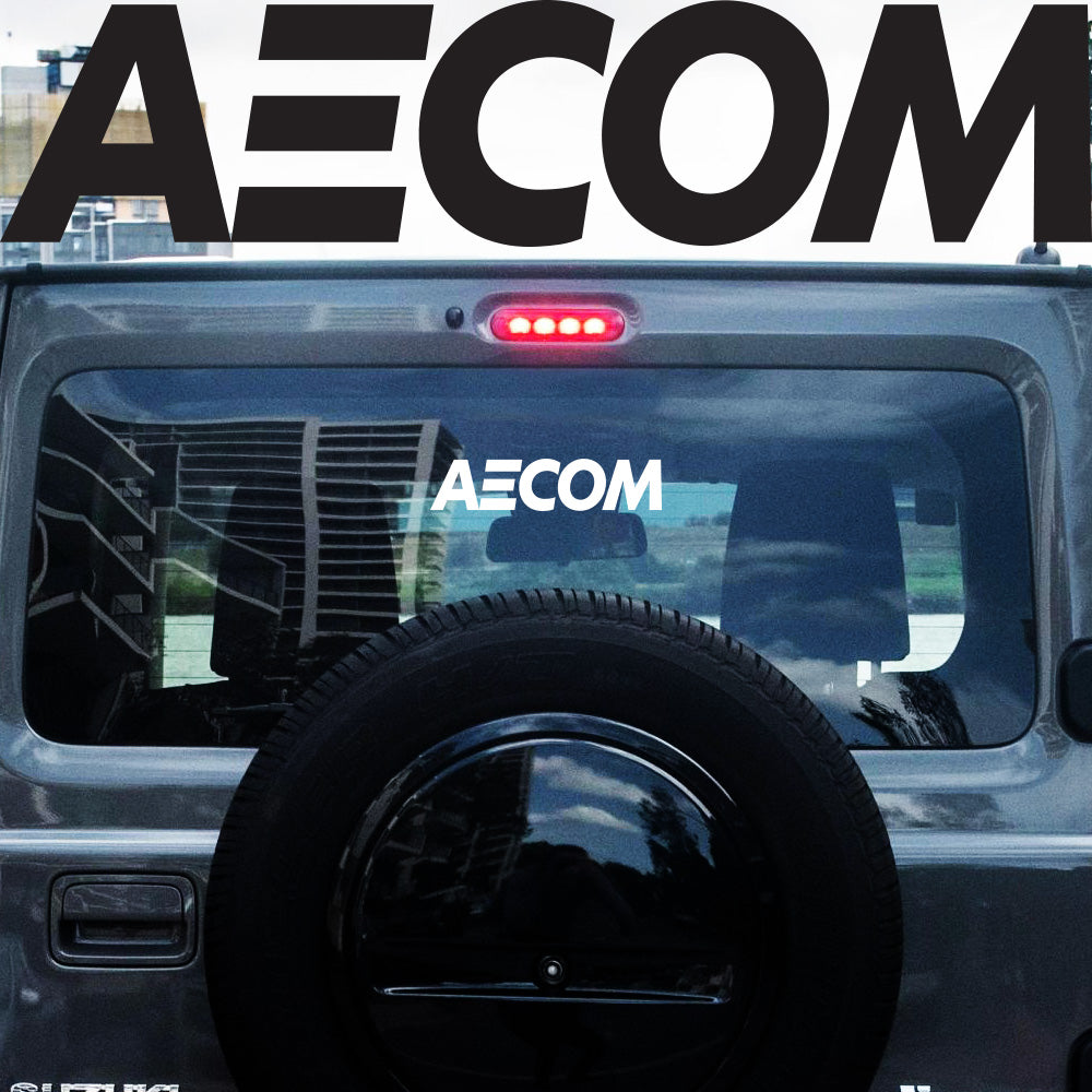 3X AECOM Sticker Decals (not printed)