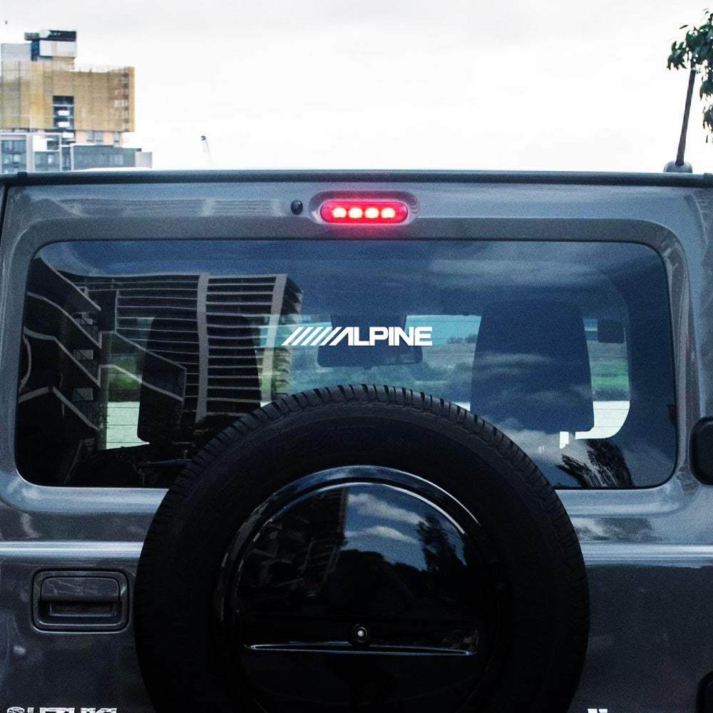 Alpine Gold Chrome Sticker Decals (not printed)