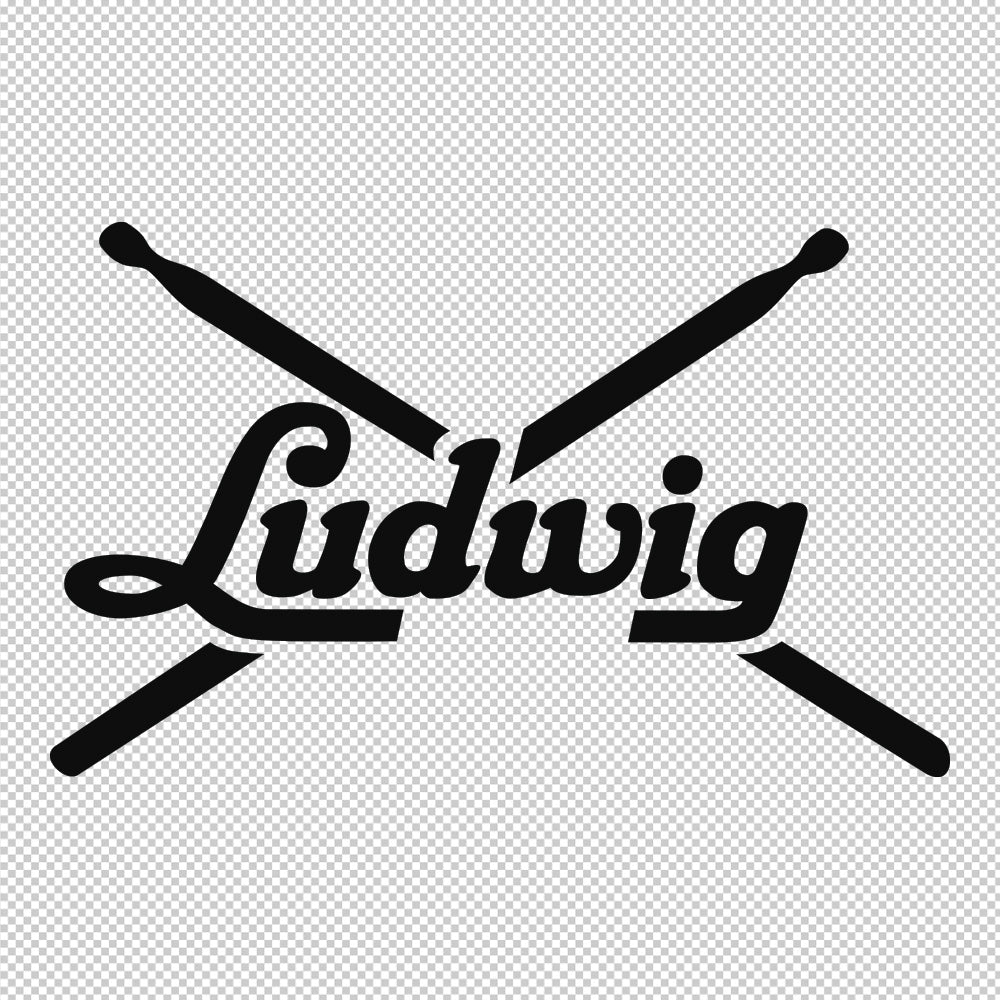Ludwig Sticker Decals Large (not printed) 8 inches wide