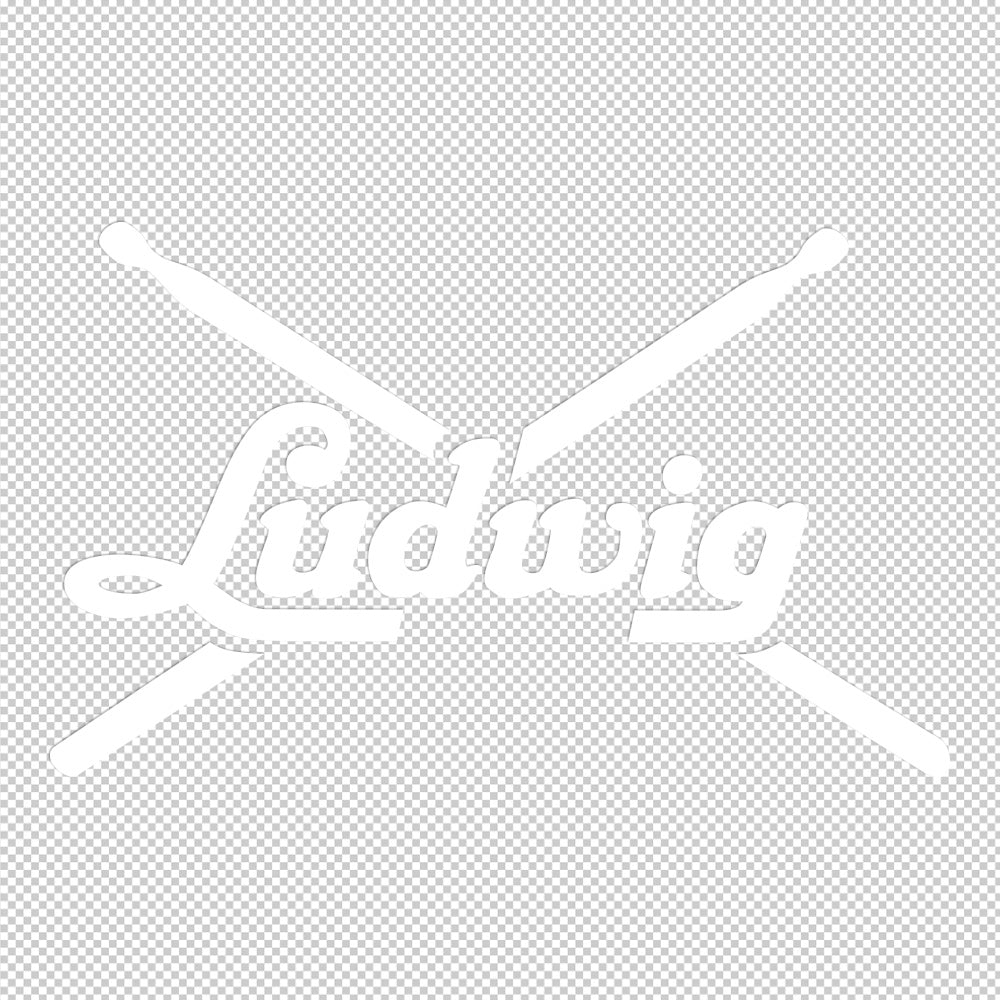 Ludwig Sticker Decals Large (not printed) 8 inches wide