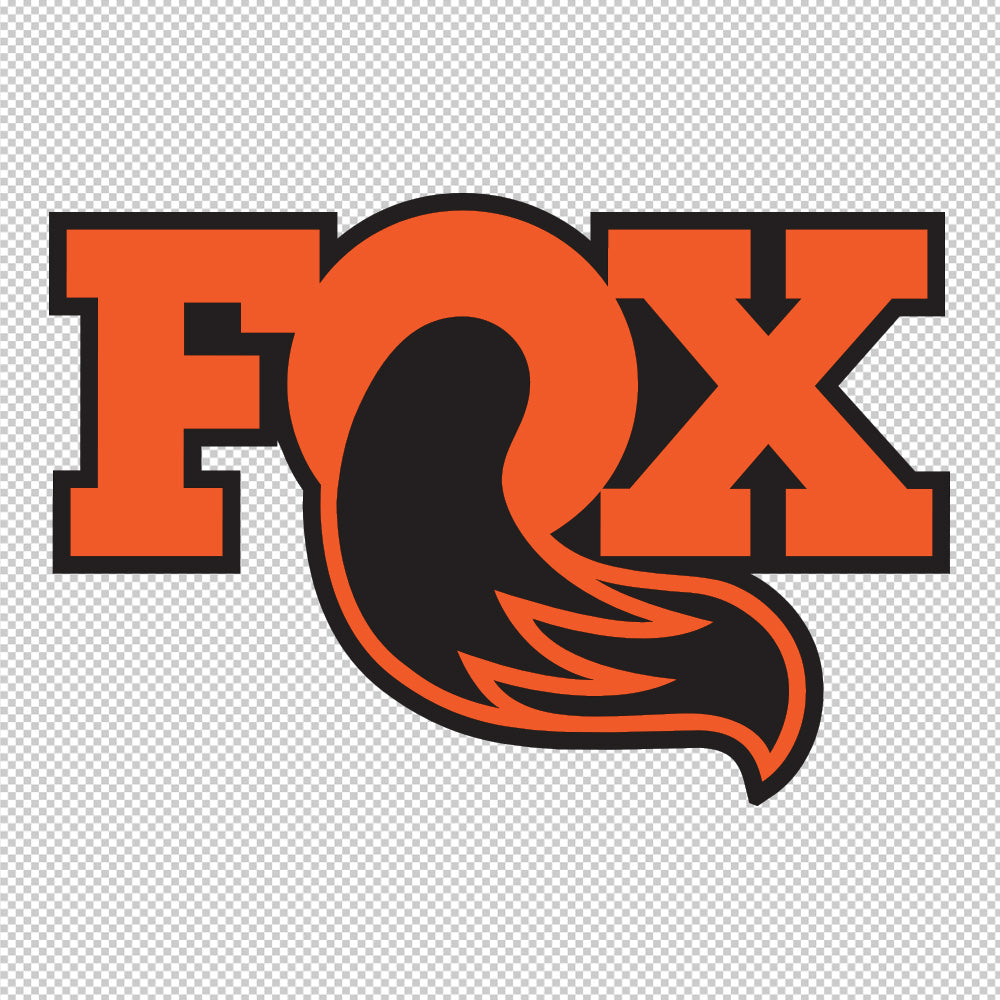 Fox Shocks 4x4 Stickers Decals (die cut not printed) dual colors