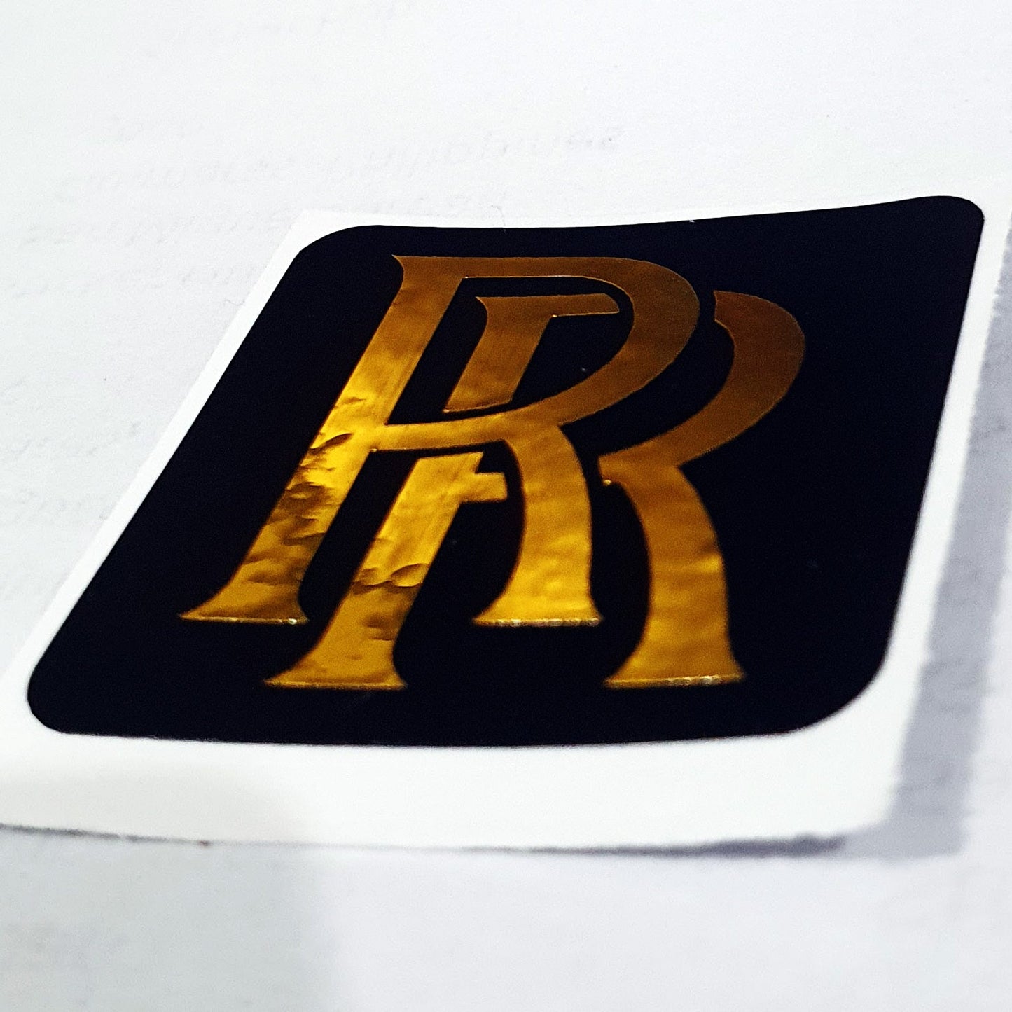 Rolls Royce Badge Sticker Decals (not printed) dual color