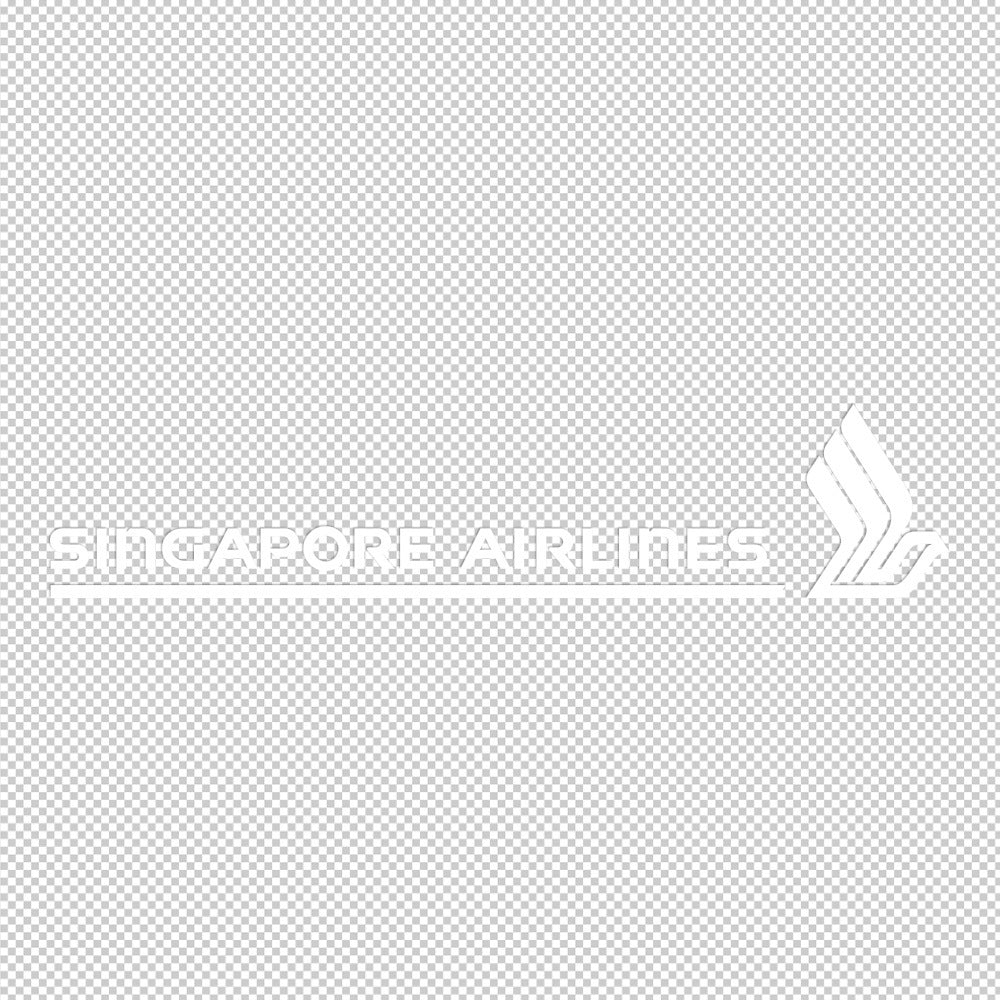 Singapore Airlines Sticker Decals (die cut not printed) V1