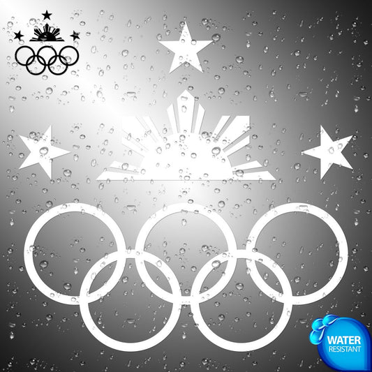Olympics Philippines Sticker Decals (die cut not printed)