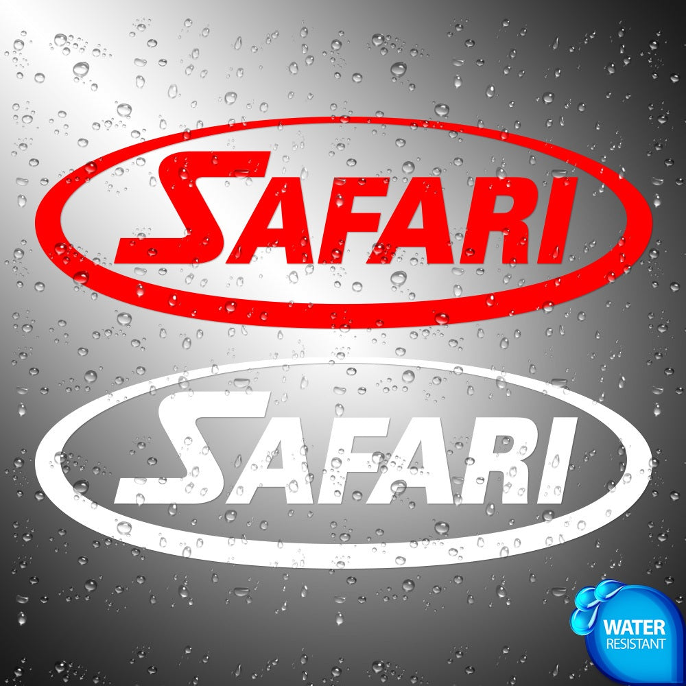 Safari Snorkel 4x4 Sticker Decals (die cut not printed)