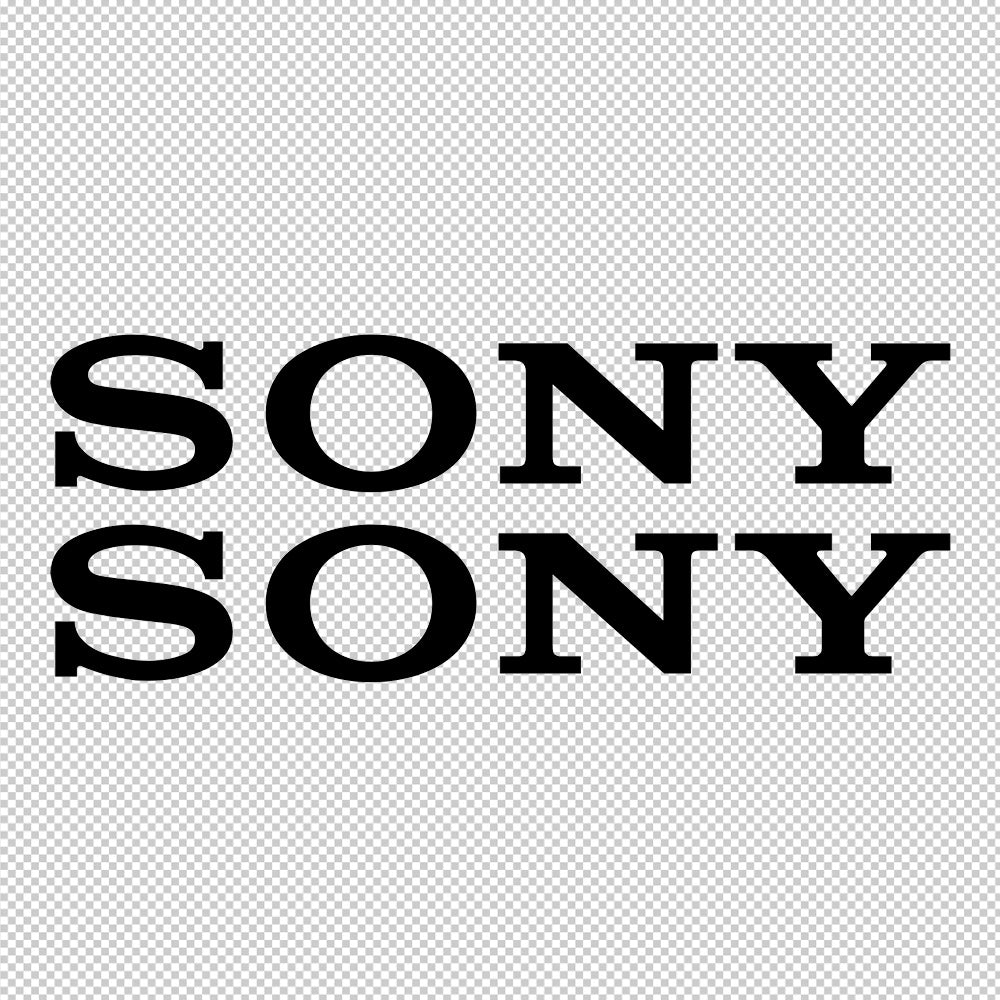Sony Sticker Decals (die cut not printed)