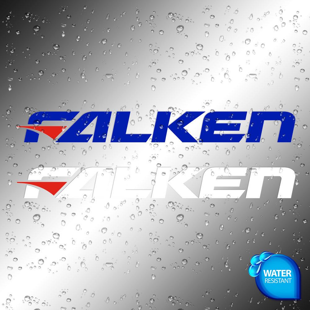Falken Sticker Decals (die cut not printed) dual colors