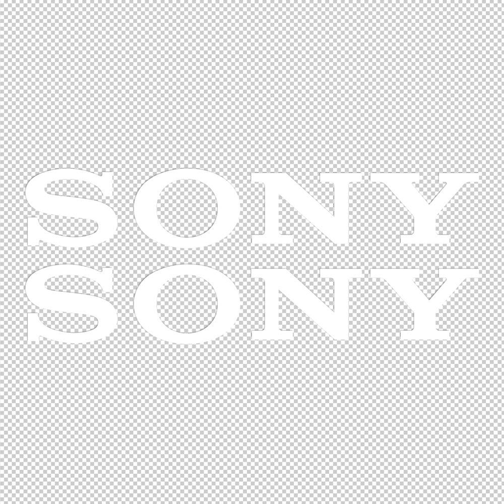 Sony Sticker Decals (die cut not printed)