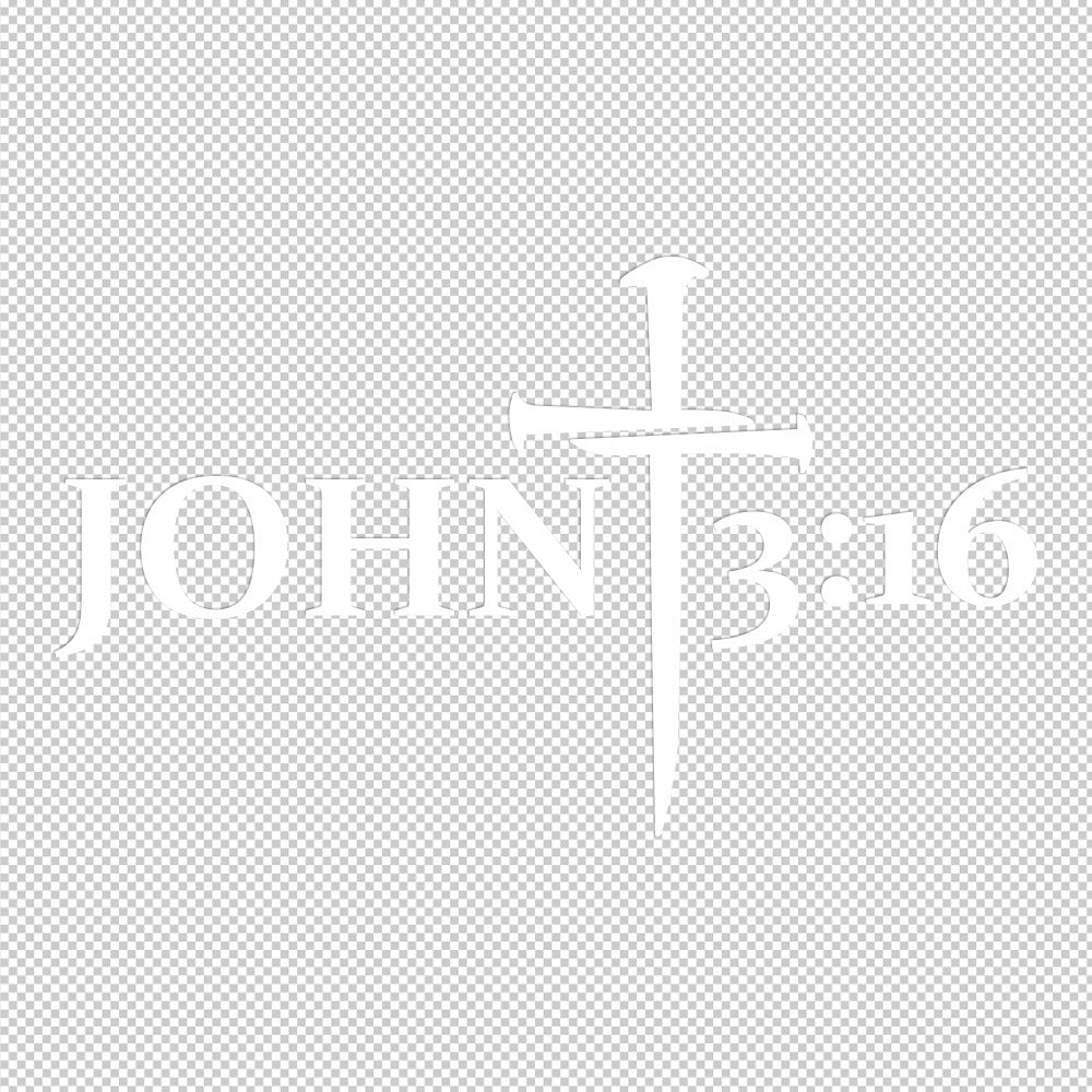 John 3:16 Nails Sticker Decals (not printed)