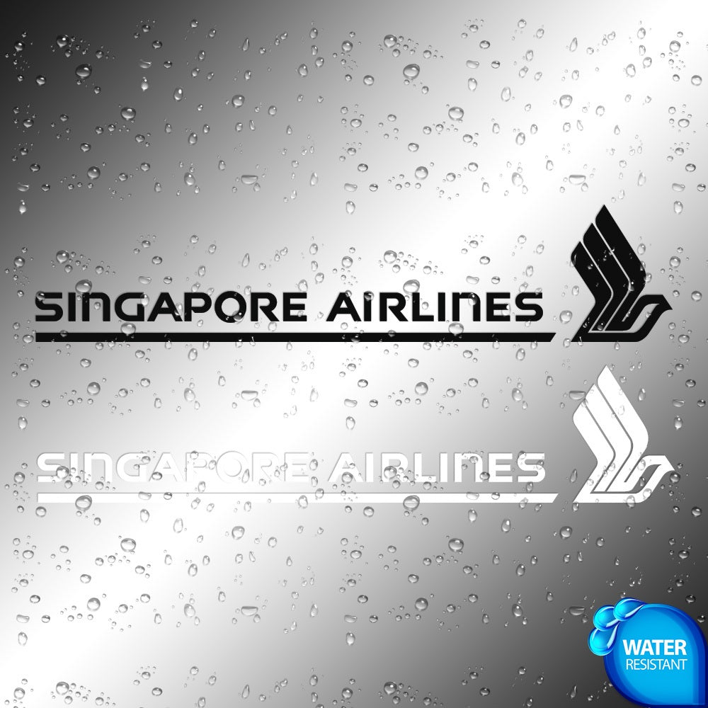 Singapore Airlines Sticker Decals (die cut not printed) V1