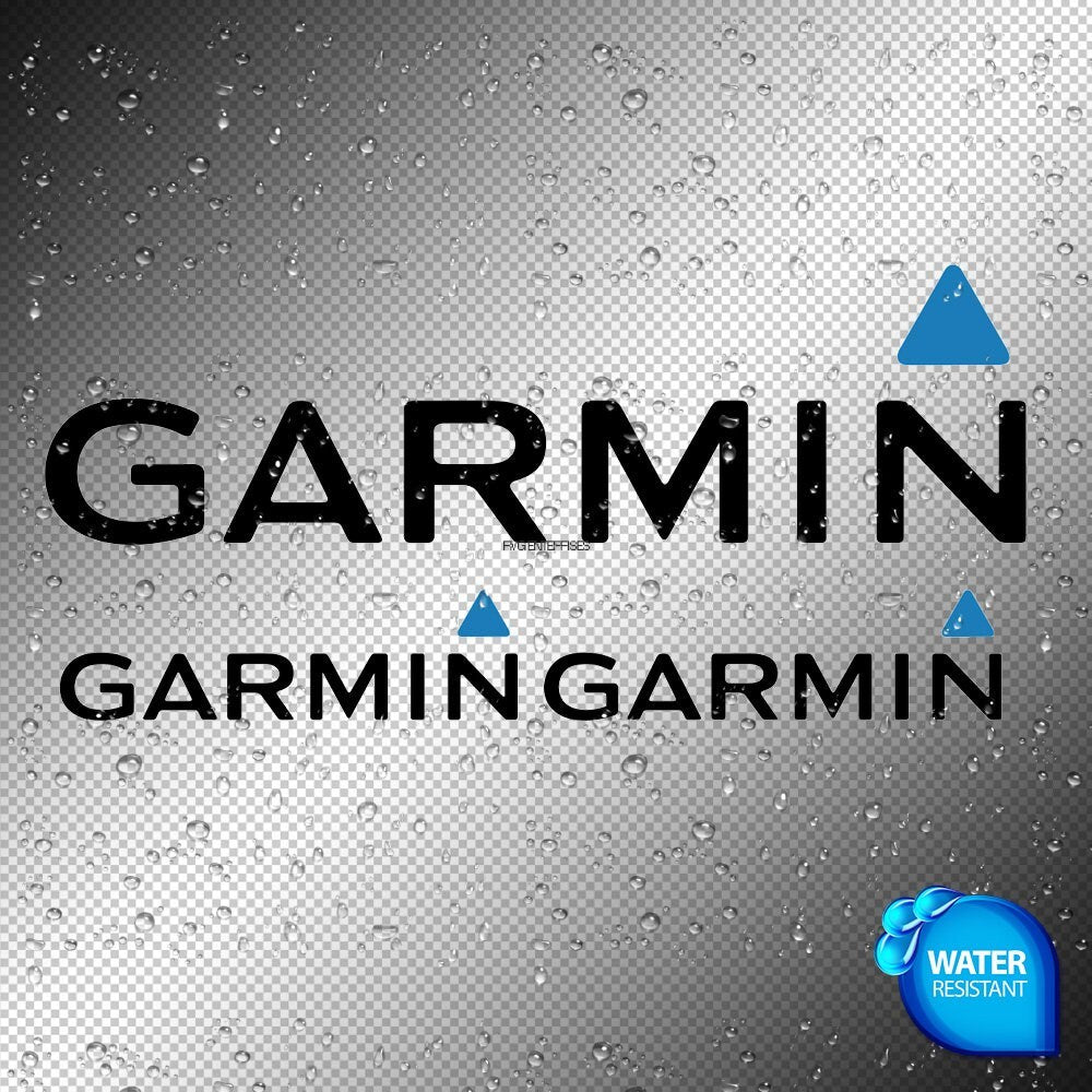 Garmin Sticker Decals Sticker Decals (not printed) dual colors