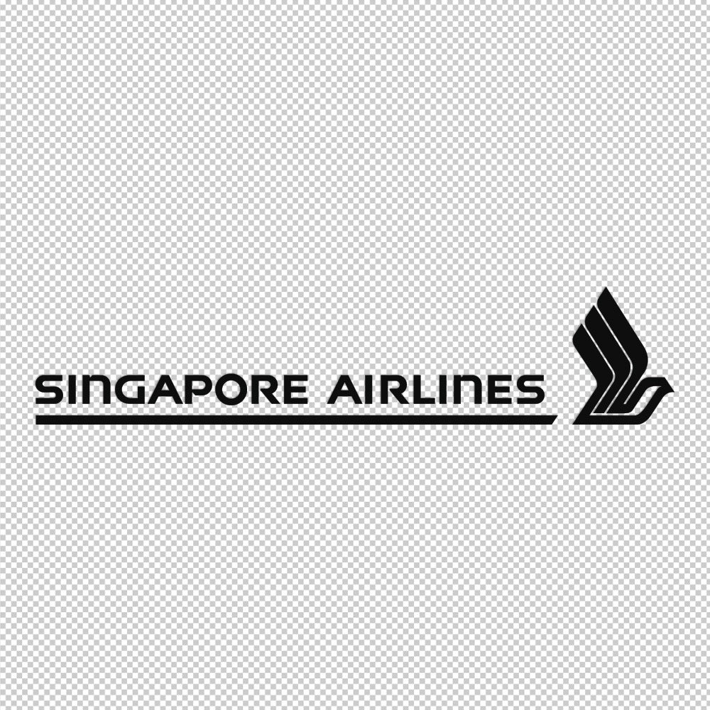 Singapore Airlines Sticker Decals (die cut not printed) V1