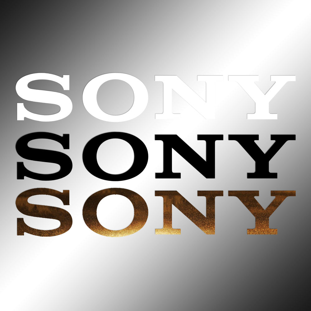 Sony Sticker Decals (die cut not printed)