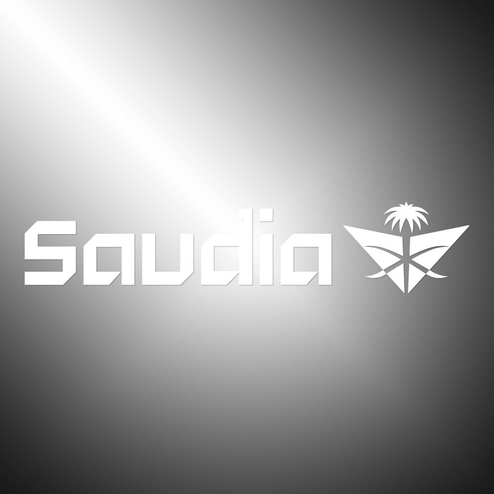 Saudia Airlines Sticker Decals (die cut not printed)