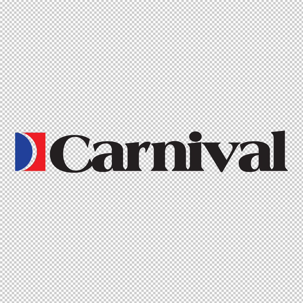 Carnival Cruise Line Sticker Decals (die cut not printed) dual colors